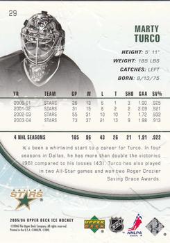 2005-06 Upper Deck Ice #29 Marty Turco Back