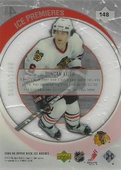 2005-06 Upper Deck Ice #148 Duncan Keith Back