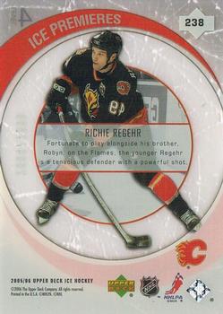 2005-06 Upper Deck Ice #238 Richie Regehr Back