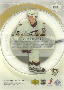 2005-06 Upper Deck Ice #249 Colby Armstrong Back