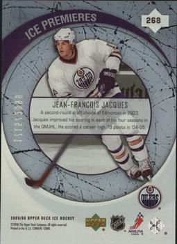 2005-06 Upper Deck Ice #268 Jean-Francois Jacques Back