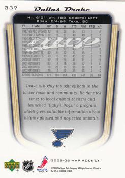 2005-06 Upper Deck MVP #337 Dallas Drake Back