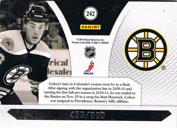 2010-11 Panini Luxury Suite #242 Colby Cohen Back