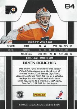 2010-11 Panini Zenith #84 Brian Boucher Back