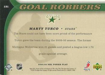 2005-06 Upper Deck Power Play #131 Marty Turco Back