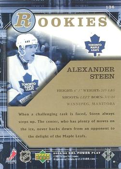 2005-06 Upper Deck Power Play #136 Alexander Steen Back