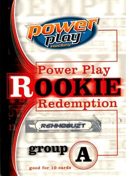 2005-06 Upper Deck Power Play #PPRR-A Rookie Redemption A Front