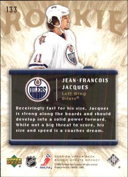 2005-06 Upper Deck Rookie Update #133 Jean-Francois Jacques Back