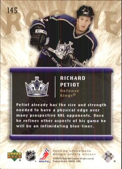2005-06 Upper Deck Rookie Update #145 Richard Petiot Back