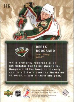 2005-06 Upper Deck Rookie Update #146 Derek Boogaard Back