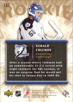 2005-06 Upper Deck Rookie Update #181 Gerald Coleman Back