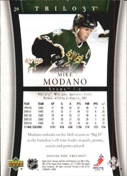2005-06 Upper Deck Trilogy #29 Mike Modano Back