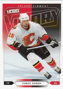 2005-06 Chris Simon Calgary Flames Game Worn Jersey.  Hockey, Lot  #44162