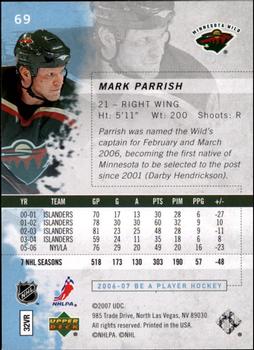 2006-07 Be A Player #69 Mark Parrish Back