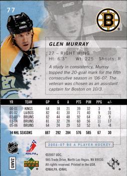 2006-07 Be A Player #77 Glen Murray Back