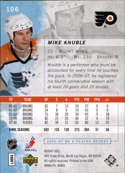 2006-07 Be A Player #106 Mike Knuble Back
