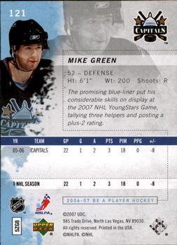 2006-07 Be A Player #121 Mike Green Back