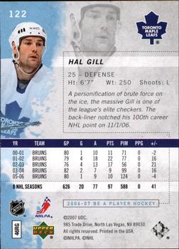 2006-07 Be A Player #122 Hal Gill Back
