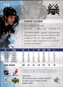 2006-07 Be A Player #142 Chris Clark Back