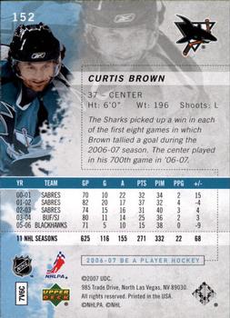 2006-07 Be A Player #152 Curtis Brown Back