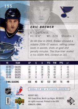 2006-07 Be A Player #155 Eric Brewer Back