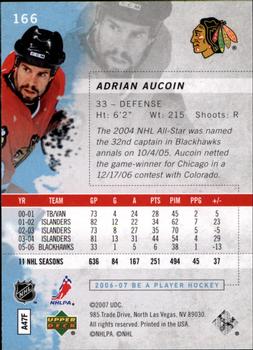 2006-07 Be A Player #166 Adrian Aucoin Back