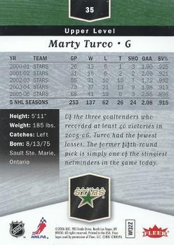 2006-07 Flair Showcase #35 Marty Turco Back