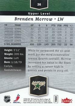 2006-07 Flair Showcase #36 Brenden Morrow Back