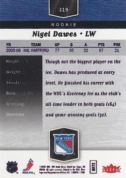 2006-07 Flair Showcase #319 Nigel Dawes Back