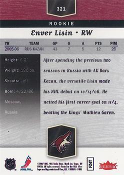 2006-07 Flair Showcase #321 Enver Lisin Back