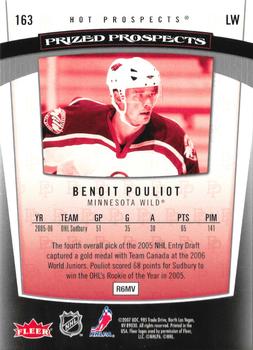 2006-07 Fleer Hot Prospects #163 Benoit Pouliot Back