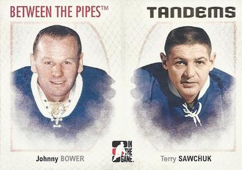2006-07 In The Game Between The Pipes #135 Johnny Bower / Terry Sawchuk Front
