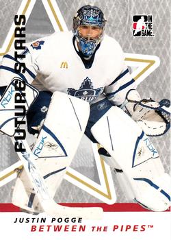 2006-07 In The Game Between The Pipes #30 Justin Pogge Front