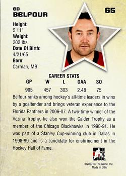 2006-07 In The Game Between The Pipes #65 Ed Belfour Back