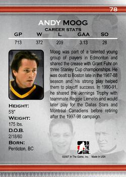 2006-07 In The Game Between The Pipes #78 Andy Moog Back