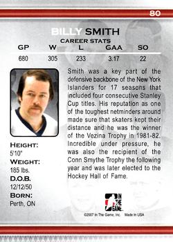 2006-07 In The Game Between The Pipes #80 Billy Smith Back