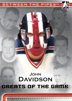 2006-07 In The Game Between The Pipes #94 John Davidson Front
