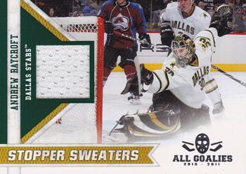 2010-11 Panini All Goalies - Stopper Sweaters #15 Andrew Raycroft Front