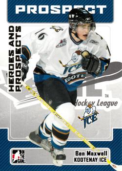 2006-07 In The Game Heroes and Prospects #101 Ben Maxwell Front