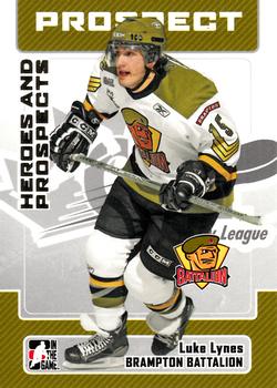 2006-07 In The Game Heroes and Prospects #107 Luke Lynes Front