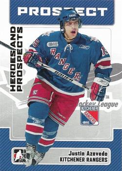 2006-07 In The Game Heroes and Prospects #192 Justin Azevedo Front