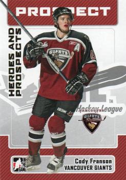 2006-07 In The Game Heroes and Prospects #197 Cody Franson Front