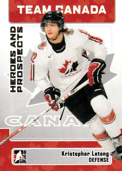 2006-07 In The Game Heroes and Prospects #145 Kristopher Letang Front
