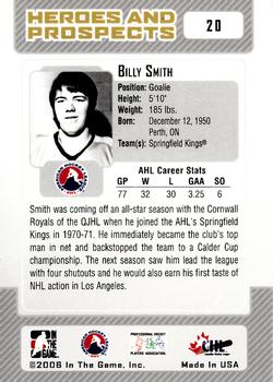 2006-07 In The Game Heroes and Prospects #20 Billy Smith Back