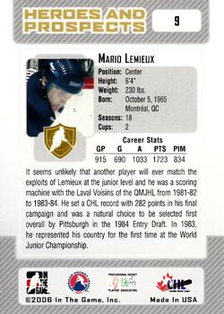 2006-07 In The Game Heroes and Prospects #9 Mario Lemieux Back