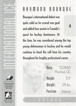 2006-07 In The Game Used International Ice #4 Ray Bourque Back
