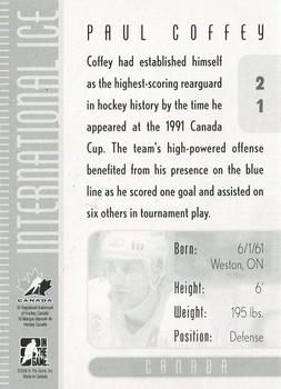 2006-07 In The Game Used International Ice #21 Paul Coffey Back