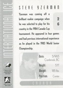 2006-07 In The Game Used International Ice #26 Steve Yzerman Back