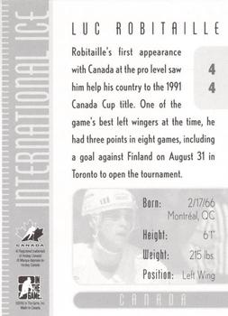 2006-07 In The Game Used International Ice #44 Luc Robitaille Back