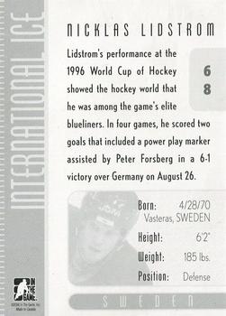 2006-07 In The Game Used International Ice #68 Nicklas Lidstrom Back